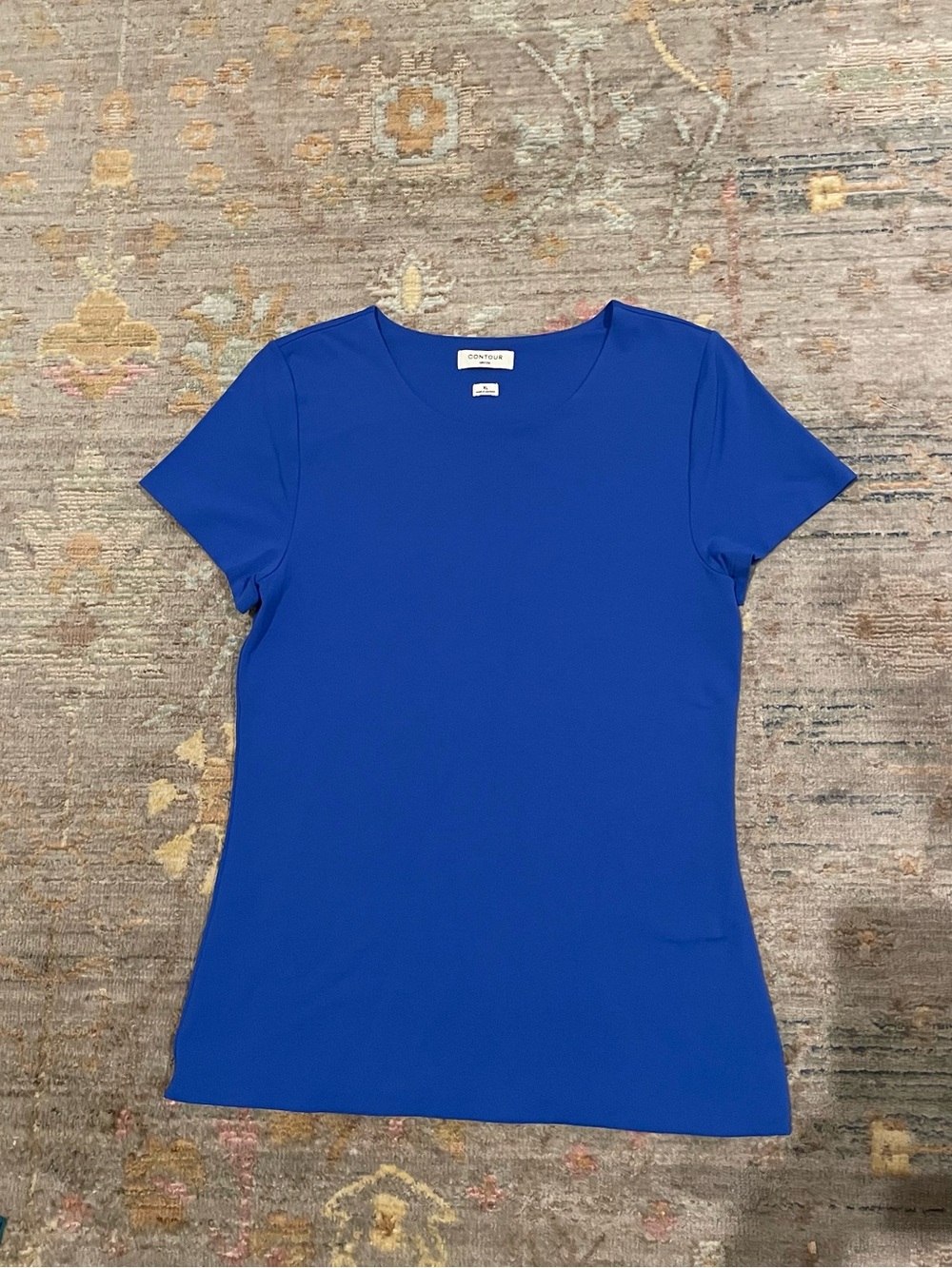 Aritzia Contour Royal Blue Short Sleeve Crew Tee